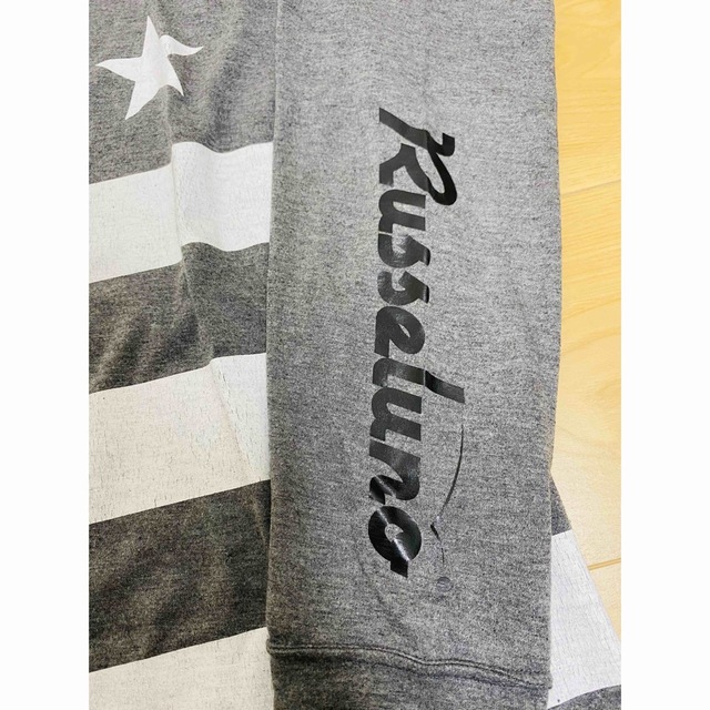 美品 ラッセルノ RUSSELUNO モックネックシャツ インナー グレー 定番