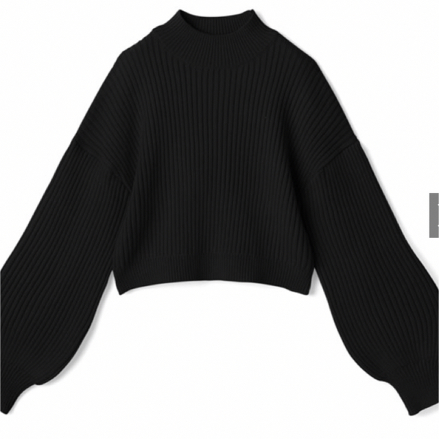 GRL(グレイル)のモックネック　ニット　ブラック レディースのトップス(ニット/セーター)の商品写真