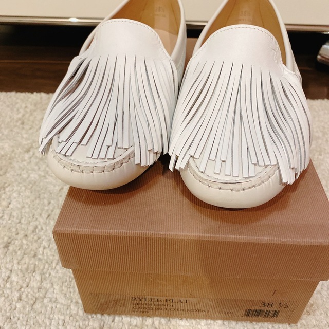 【予約受付中】靴リアル 美品♡トッズ フリンジゴンミーニ ホワイト 38.5