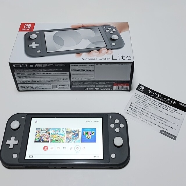 2024年製】 Nintendo Switch Lite（グレー）本体 【DL版ソフト4本付き