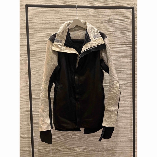 レザージャケットboris bidjan saberi バイカラー　j1 レザージャケット