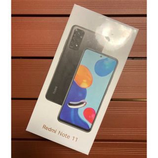 ☆新品未開封☆ Xiaomi Redmi Note 11 グラファイトグレー☆(スマートフォン本体)