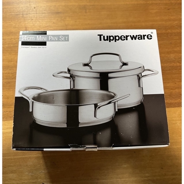 TupperwareBrands(タッパーウェア)のタッパーウェア　ミニパンセット　14cm 未使用 インテリア/住まい/日用品のキッチン/食器(鍋/フライパン)の商品写真