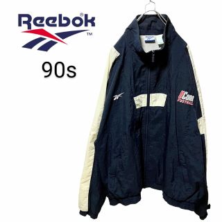 リーボック(Reebok)の【Reebok】90s ナイロンジャケット UCONN フットボール A−125(ナイロンジャケット)