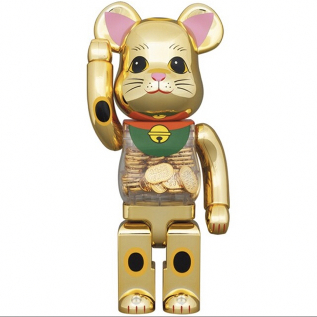 おもちゃBE@RBRICK 招き猫 小判 1000％