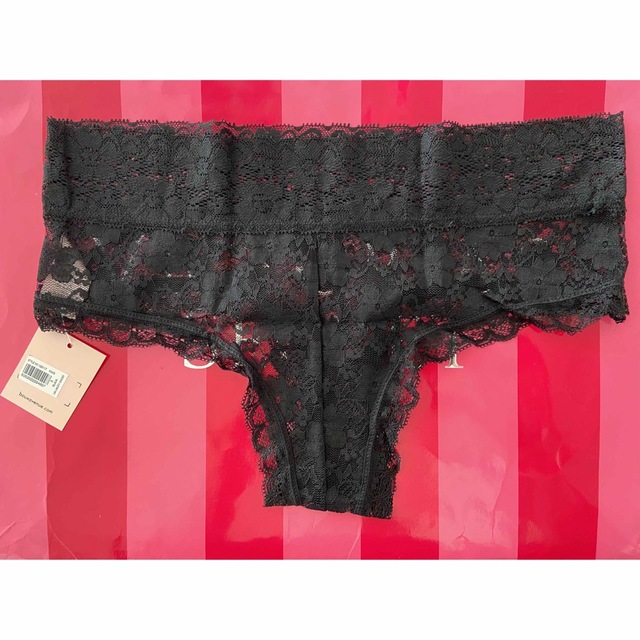 【新品英国】イギリス Boux Avenue Lia レースショーツ黒L レディースの下着/アンダーウェア(ショーツ)の商品写真