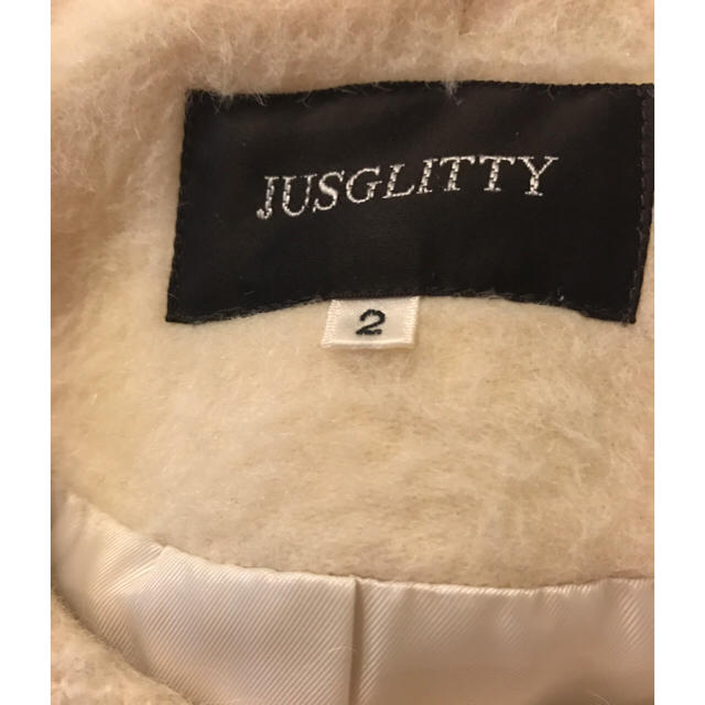 JUSGLITTY(ジャスグリッティー)のジャスグリッティー  切り替えコート レディースのジャケット/アウター(ロングコート)の商品写真