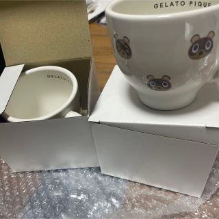 ジェラピケ♡あつ森　マグカップ　ホワイト　まめきち　任天堂　コップ　食器