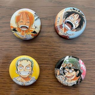 ワンピース(ONE PIECE)のワンピース 缶バッジ 4点セット 10巻 応募者特典(キャラクターグッズ)