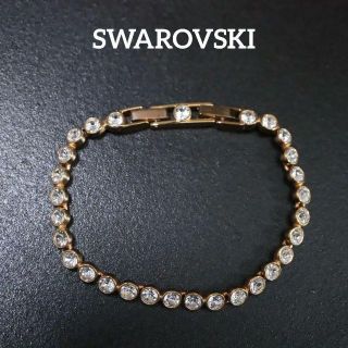 スワロフスキー(SWAROVSKI)の【匿名配送】 SWAROVSKI スワロフスキー ブレスレット ゴールド(ブレスレット/バングル)