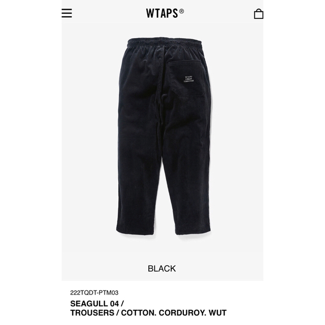 wtaps コーデュロイパンツ ブラック M-