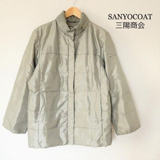 sanyo coat サンヨー　ダウンコート　クリーム　フーデット　三陽商会　9