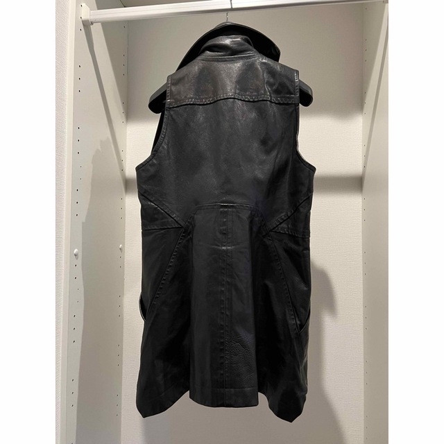 Rick Owens(リックオウエンス)のRick Owensレザー ハイネック ライダースジャケット リックオウエンス メンズのジャケット/アウター(レザージャケット)の商品写真