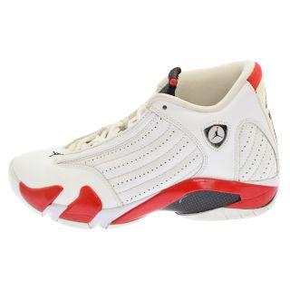 ナイキ(NIKE)のNIKE ナイキ AIR JORDAN 14 RETRO エアジョーダン14レトロ スニーカー ホワイト/レッド US8.5/26.5cm 487471-100(スニーカー)