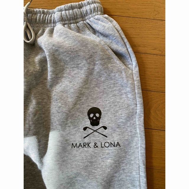 超希少 MARK&LONA 上下 セットアップ スカル ワッペン ストライプ 新品