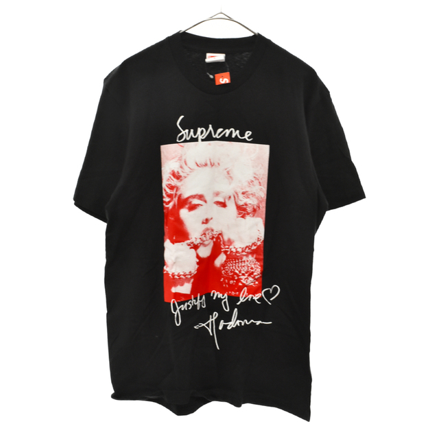 SUPREME シュプリーム 18AW Madonna Tee マドンナ プリントデザイン 半袖Tシャツ カットソー ブラック70センチ身幅