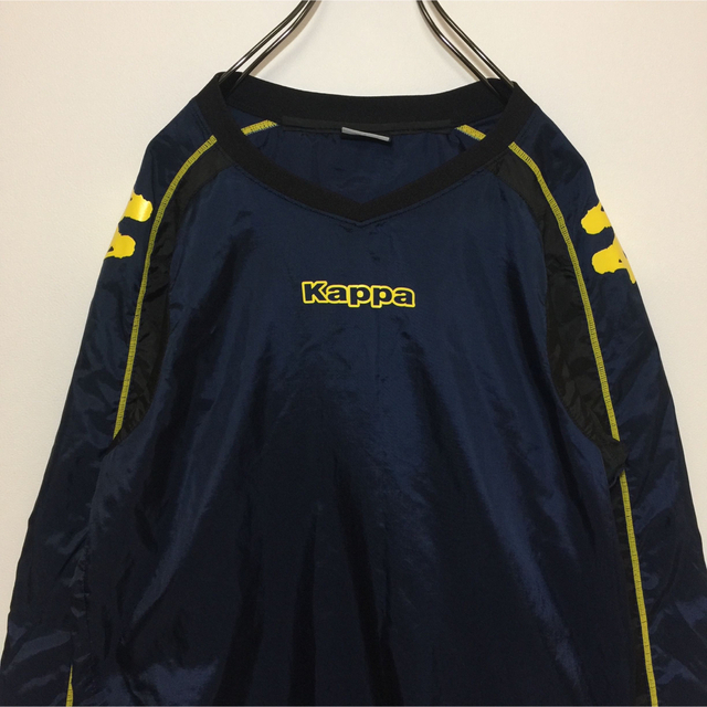 Kappa(カッパ)のKappa カッパ プルオーバー ピステ サッカー フットサル スポーツ 古着 スポーツ/アウトドアのサッカー/フットサル(ウェア)の商品写真