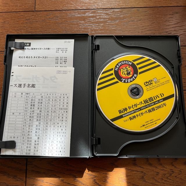 阪神タイガース　優勝DVD　HANSHIN　Tigers　TWIN　VICTOR エンタメ/ホビーのDVD/ブルーレイ(スポーツ/フィットネス)の商品写真