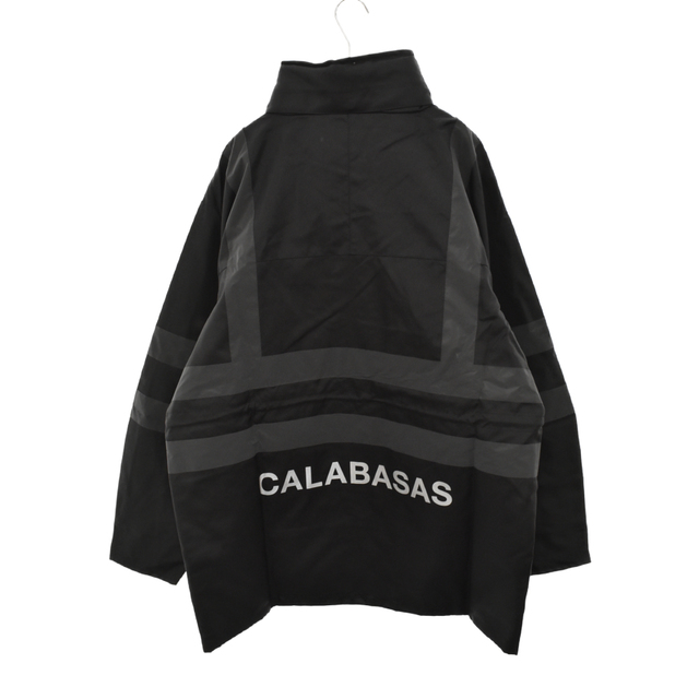 adidas(アディダス)のadidas アディダス CALABASAS カラバサス リフレクトテープデザインナイロンジャケット ブラック KW5U6035 6ZD メンズのジャケット/アウター(フライトジャケット)の商品写真