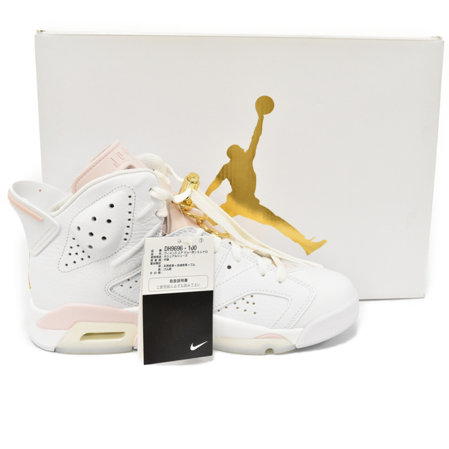 NIKE ナイキ WMNS AIR JORDAN 6 RETRO エアジョーダン6レトロ ウィメンズ ハイカットスニーカー ホワイト/ライトピンク US7.5/24.5cm DH9696-100 5