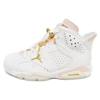 ナイキ(NIKE)のNIKE ナイキ WMNS AIR JORDAN 6 RETRO エアジョーダン6レトロ ウィメンズ ハイカットスニーカー ホワイト/ライトピンク US7.5/24.5cm DH9696-100(スニーカー)