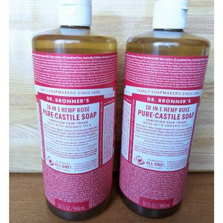 ドクターブロナー(Dr.Bronner)のドクターブロナー　マジックソープ　ローズ　946ml 2本セット(その他)