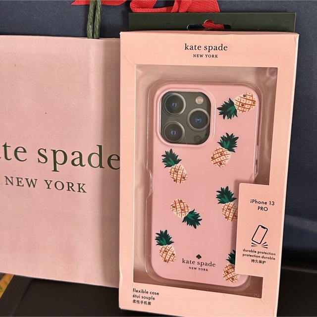 Kate Spadeパイナップル柄　新品未使用iPhone13 pro ケース