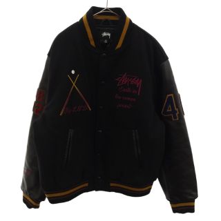 ステューシー(STUSSY)のSTUSSY ステューシー 40th Anniversary VARSITY JACKET 40周年記念 バーシティジャケット スタジャン ブラック(スタジャン)