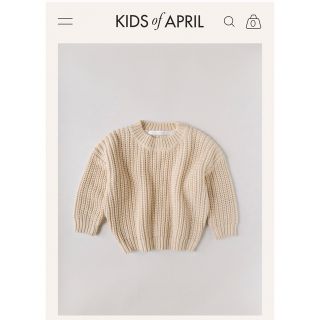 キャラメルベビー&チャイルド(Caramel baby&child )のkids of april チャンキーセーター　チャンキーニット(ニット)