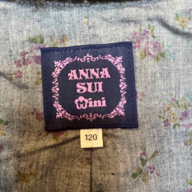 ANNA SUI mini(アナスイミニ)の美品　ANNASUImini 120ジャケット　 キッズ/ベビー/マタニティのキッズ服女の子用(90cm~)(ジャケット/上着)の商品写真