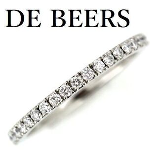 デビアス(DE BEERS)のデビアス ダイヤモンド ハーフエタニティー リング Pt950 8.5号(リング(指輪))