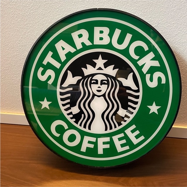 受注生産品】 ☆Starbucks スターバックス☆旧ロゴ看板ライトレプリカ