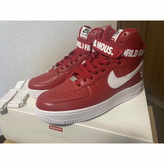 Supreme × Nike Air Force 1 High 26cm靴/シューズ