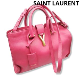 サンローラン(Saint Laurent)のサンローラン　プチカバス　フューシャピンク(ショルダーバッグ)