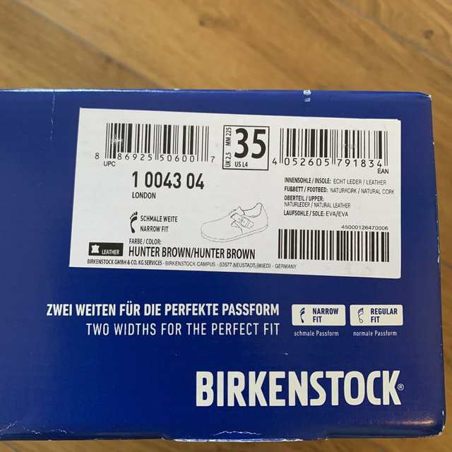 BIRKENSTOCK(ビルケンシュトック)のビルケン　ロンドン　ダークブラウン　茶色　35  22.5 新品 レディースの靴/シューズ(ローファー/革靴)の商品写真