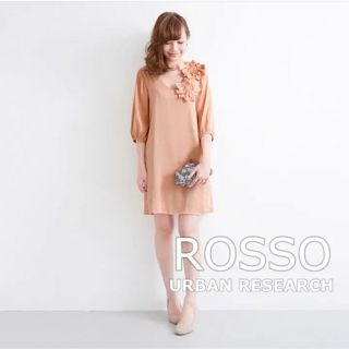 アーバンリサーチロッソ(URBAN RESEARCH ROSSO)の【美品】アーバンリサーチロッソ　ワンピース/パーティードレス/結婚式/お呼ばれ(ミディアムドレス)