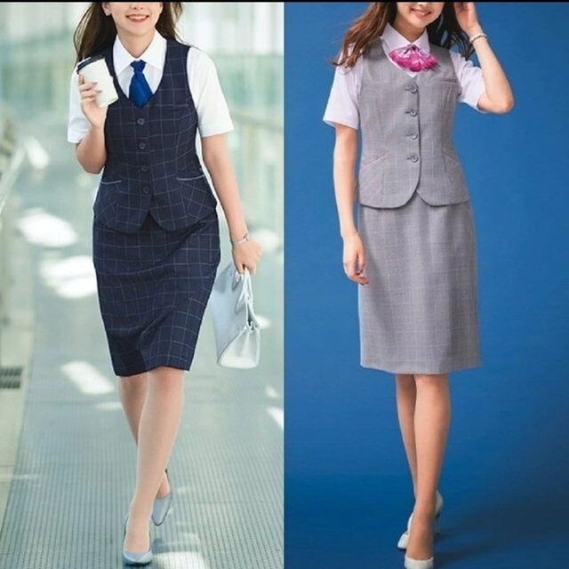 事務服♡ベスト♡スカート 安い購入 64.0%OFF