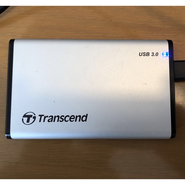 Transcend(トランセンド)の【美品】transcend USB3.0ポータブルHDDケース+500GBHDD スマホ/家電/カメラのPC/タブレット(PC周辺機器)の商品写真