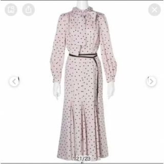 新品】Mystrada☆新宿ルミネ限定☆マチフレアドットロングワンピース