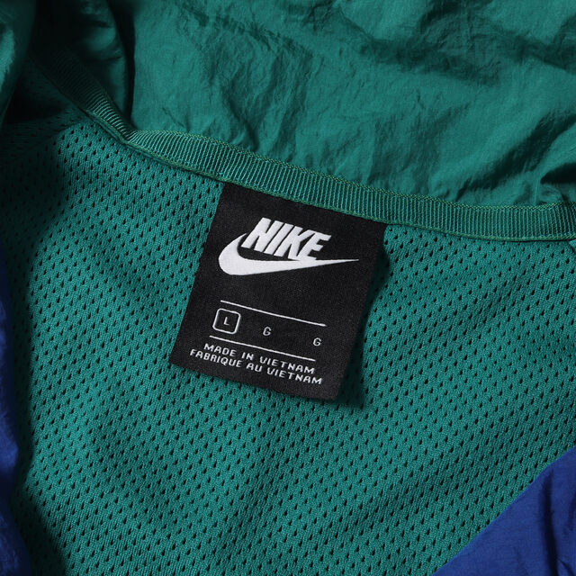 NIKE ナイキ ジャケット ビッグスウッシュ ウーブンジャケット HBR STMT WOVEN JACKET 19SS ミスティックグリーン L アウター ブルゾン 【メンズ】