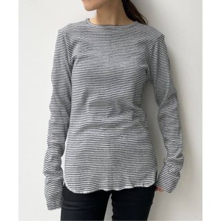 アパルトモンドゥーズィエムクラス(L'Appartement DEUXIEME CLASSE)の新品★L'Appartement 【グッドグリーフ】Border L/S Tee(カットソー(長袖/七分))