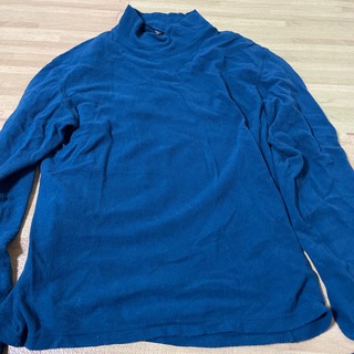 ユニクロ(UNIQLO)のユニクロ　ヒートテック　フリース　メンズM ブルー(Tシャツ/カットソー(七分/長袖))