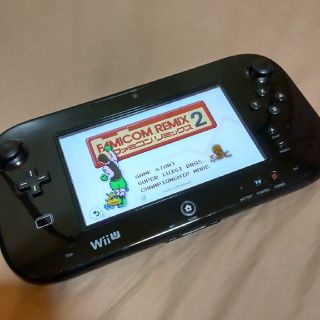 ニンテンドウ(任天堂)のwiiu ゲームパッド (動作確認済み) ブラック(家庭用ゲーム機本体)