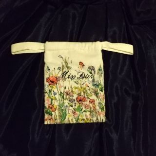 ディオール(Dior)のディオール　ノベルティ　巾着　刺繍(ポーチ)