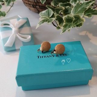 ティファニー(Tiffany & Co.)のティファニー　シェルモチーフ　サファイアイヤリング　貝殻　Tiffany　美品(イヤリング)