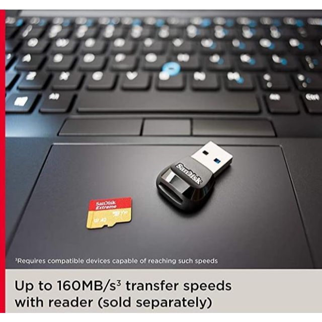 SanDisk(サンディスク)のSanDisk 512GB microSDXC[Extreme 160MB/s] スマホ/家電/カメラのPC/タブレット(PC周辺機器)の商品写真