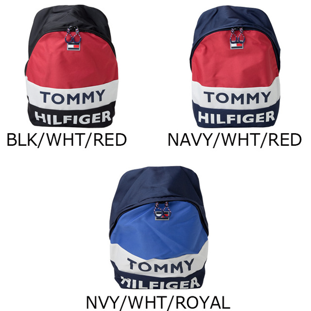 TOMMY HILFIGER(トミーヒルフィガー)のトミーヒルフィガー リュック ロゴ tc980ae9 NVY/WHT/ROYAL メンズのバッグ(バッグパック/リュック)の商品写真