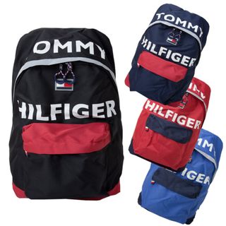 トミーヒルフィガー(TOMMY HILFIGER)のトミーヒルフィガー リュック ロゴ tc980h09 BLK/RED(バッグパック/リュック)