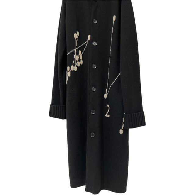 スカルローズ期 14AW ヨウジヤマモト 点字ロゴニットコート 【2065