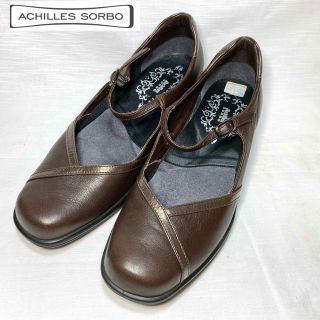 アキレスソルボ(ACHILLES SORBO)のAchilles SORBO アキレス　ソルボ　ストラップパンプス　ブラウン(ハイヒール/パンプス)